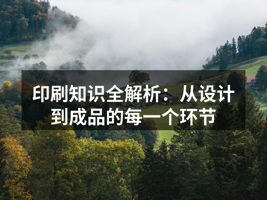 印刷流程示意图